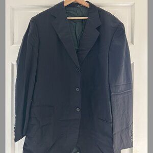 Men's Navy Pinstripe Battistoni Jacket